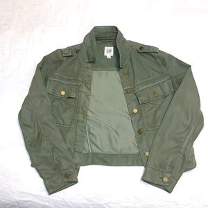 Gap forest green jacket : size small